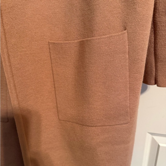 Stylish Tan Open Front Cardigan - Picture 2 of 6